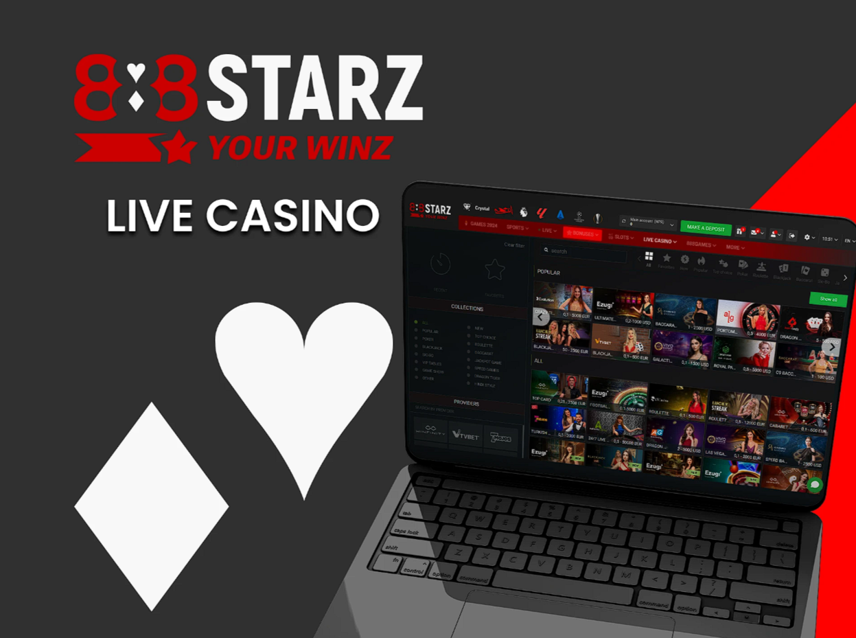 Overview of Live Casino Games of 888Starz in Tanzania